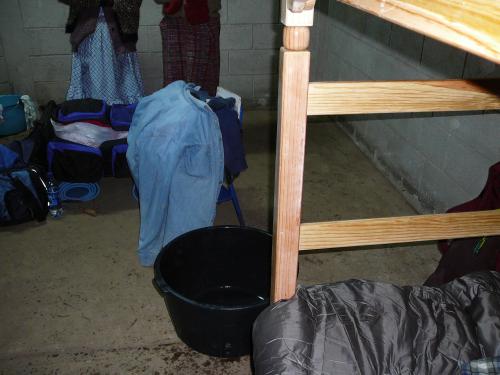 Roof leaking in school house