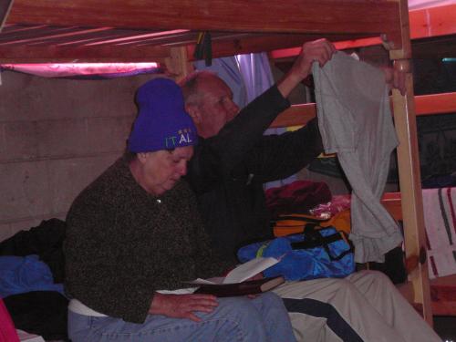 Keeton's rearranging their clothes