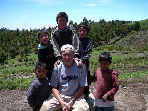Wayne and the children
