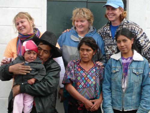 Stove building teams with their families