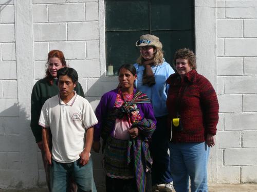 Stove building teams with their families