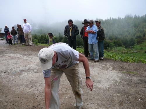 Wayne trying to roll a disk