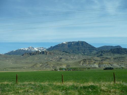 Beautiful land approaching Yellowstone