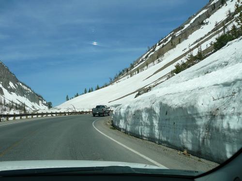 A lot of snow still in the area