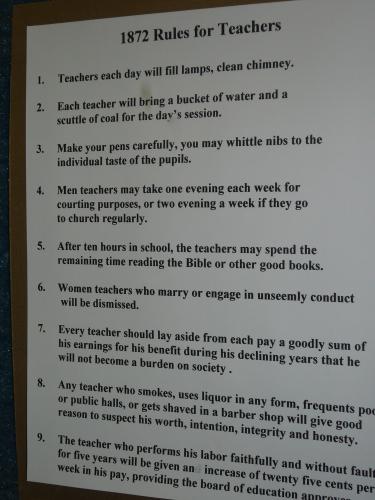 Teacher's rules