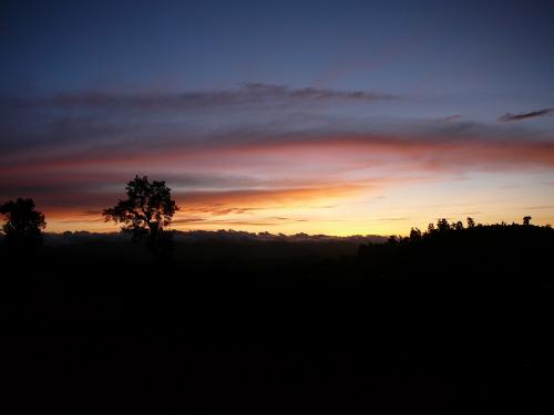 Sunrise over the village