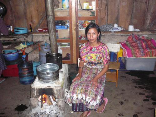 Gloria cooking dinner