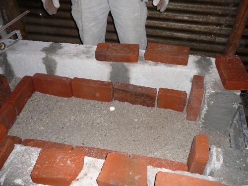 Sand and fire brick - almost done