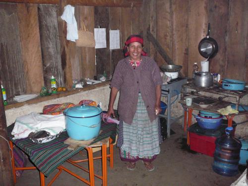 Juana cooking for us