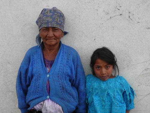 Grandmother and granddaughter
