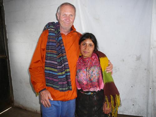 Wayne and Catalina with her Prayer Shawl