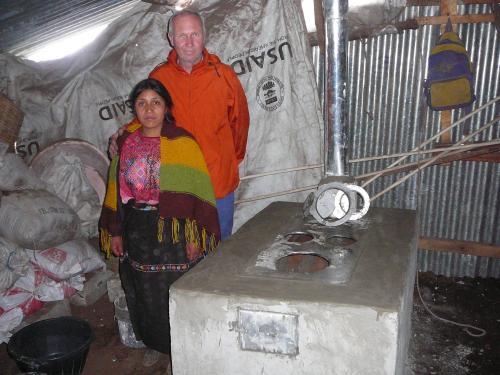 Catalina and her stove