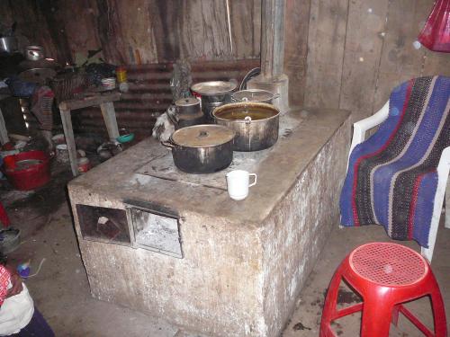 A finished stove from last year - in use