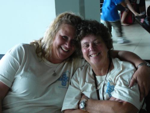 Kimberly M. and Theresa at the aiport