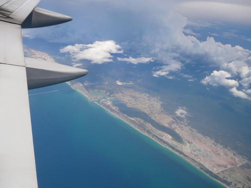 The Yucatan coast line
