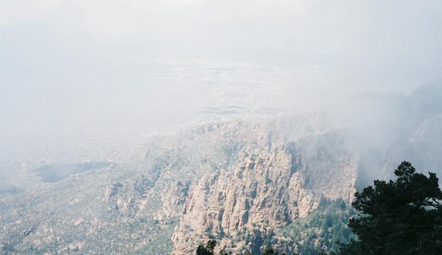 More clouds from the top of Sandia Peak