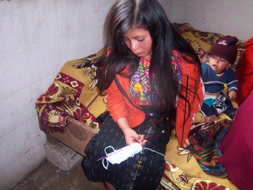 She had only one hand yet she learned to knit!  Amazing!!
