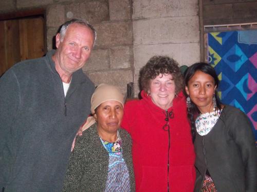 The Keetons with Juana and Gloria (our cooks)
