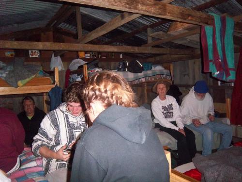 At night the women invited the men in for singing.